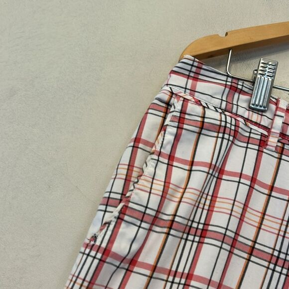 Lady Hagen Plaid Golf Shorts - Red, Black, White Size 14 EUC - Picture 3 of 9